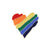LGBT Rainbow Heart, Peace, and Love Enamel Brooch Pins Collection
