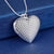 Silver Plated Romantic Heart-Shaped Photo Frame Locket Pendant Necklaces