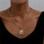 Layered Thick Chain with Butterfly Charm Necklace