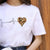 Leopard Heart Print Stylish Graphic T-Shirt