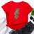 Leopard Lightning Bolt Summer Tops T-shirt