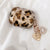 Leopard Pattern with Pearl Keychain Soft Earphone Case For Airpods