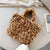 Leopard Print Chain Plush Messenger Handbag