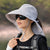 Outdoor and Travel Wide Brim Sun Visor Ponytail Cap Hats