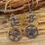 Lively and Cheerful Ethnic Bohemian Flower Dangle Earrings