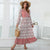 Casual Summer Bohemian Floral Print V-Neck Maxi Dresses