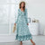 Casual Summer Bohemian Floral Print V-Neck Maxi Dresses