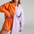 Loose Fit Color Block Long Sleeve Button-Down Blouse With Short Tracksuits