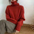 Loose-Fitting Knitted Turtleneck Long Sleeve Pullover Winter Sweaters