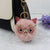 Lovely Cute Colored Owl Pompom Keychains