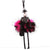 Lovely Fashionista Doll with Fluffy Rhinestone Dress Pendant Necklace