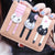 Lovely Hanging Cat Card And Coins Short Wallet