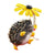 Lovely Little Hedgehog with Flower Brooch Pins