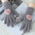 Lovely Thick and Warm Full Finger Winter Touch Screen Plush Gloves