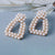 Luminance Rhinestone Statement Pearl Drop Dangle Earrings Collection