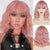 Lustrous Natural Soft Short Wavy Ombre Blonde Hair Wigs Extension