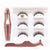 Luxurious 3Pairs 3D Magnetic False Eyelashes with Eyeliner and Tweezer Set