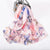 Luxurious Pure Silk Vibrant Floral Long Scarves