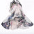 Luxurious Pure Silk Vibrant Floral Long Scarves
