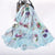 Luxurious Pure Silk Vibrant Floral Long Scarves