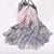 Luxurious Pure Silk Vibrant Floral Long Scarves