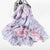Luxurious Pure Silk Vibrant Floral Long Scarves