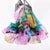 Luxurious Pure Silk Vibrant Floral Long Scarves