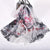 Luxurious Pure Silk Vibrant Floral Long Scarves