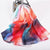 Luxurious Pure Silk Vibrant Floral Long Scarves