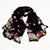 Luxurious Pure Silk Vibrant Floral Long Scarves