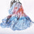 Luxurious Pure Silk Vibrant Floral Long Scarves