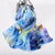 Luxurious Pure Silk Vibrant Floral Long Scarves