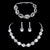 Luxurious Rhinestone Filled Necklaces, Earrings, and Bracelets Jewelry Set