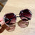 Luxurious Rimless Rhinestone Gradient Sunglasses