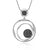 Luxurious Round Pendant Adorn with Rhinestone Necklace
