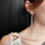 Luxurious Women's Rhinestone Tassel Dangle Stud Earrings