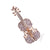 Classical Guitar and Violin Musical Instruments Brooch Pins