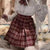 Checkered Summer High Waist Flounce Mini Skirts