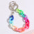 Macaroon Colored Handmade Link Chain Acrylic Keychains