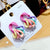 Macaroon Colored Love Heart and Link Chain Acrylic Earrings Collection