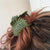Matte Color Acrylic Leaf Shape Hair Claw Clips