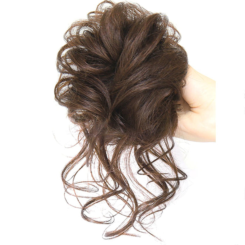 Messy Curly Hair Bun Scrunchie Extensions Boots N Bags Heaven