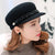 Military Style Winter Beret Hats with Chic Chain