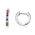 Minimalist Colorful Rhinestones Hoop Earrings