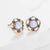 Minimalist Crystal Inlay Stud Earrings