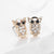 Minimalist Crystal Inlay Stud Earrings