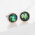 Minimalist Crystal Inlay Stud Earrings