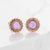 Minimalist Crystal Inlay Stud Earrings
