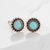 Minimalist Crystal Inlay Stud Earrings