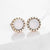 Minimalist Crystal Inlay Stud Earrings